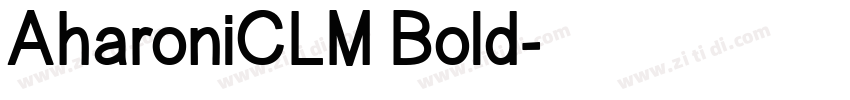 AharoniCLM Bold字体转换